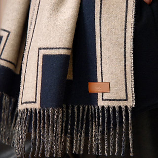 Bufanda Casaque Clefs de H - Gris | Hermès España